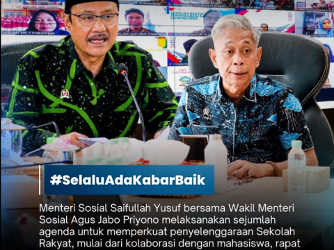 Kolaborasi Dengan Mahasiswa, Mensos Perkuat Sekolah Rakyat