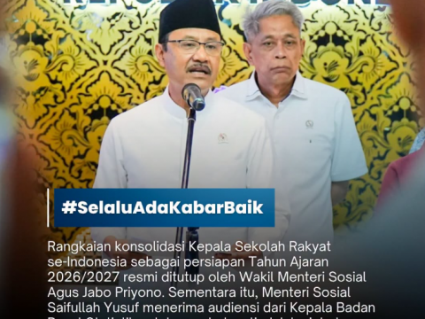 Wakil Menteri Sosial Agus Jabo Priyono Tutup Konsolidasi Kepala Sekolah Rakyat